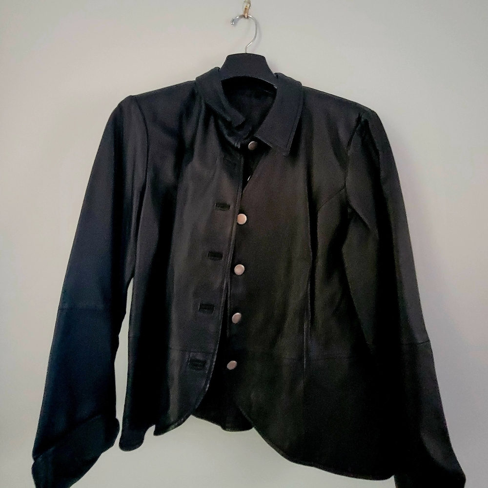 Women's Black Leather Jacket